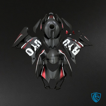 Suzuki GSXR 1000 (2017-2025) Black, Red & White Fairings - Aftermarket ABS Bodywork