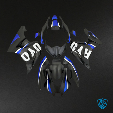 Suzuki GSXR 1000 (2017-2025) Black, Blue & White - MERGEment Motorcycle Fairings Kit