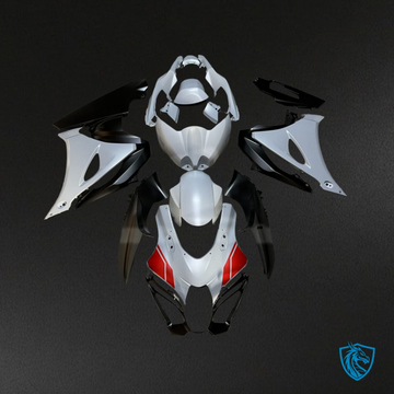 Suzuki GSXR 1000 (2017-2025) Matte Nardo Gray, Black & Red - Custom ABS Fairing Kit
