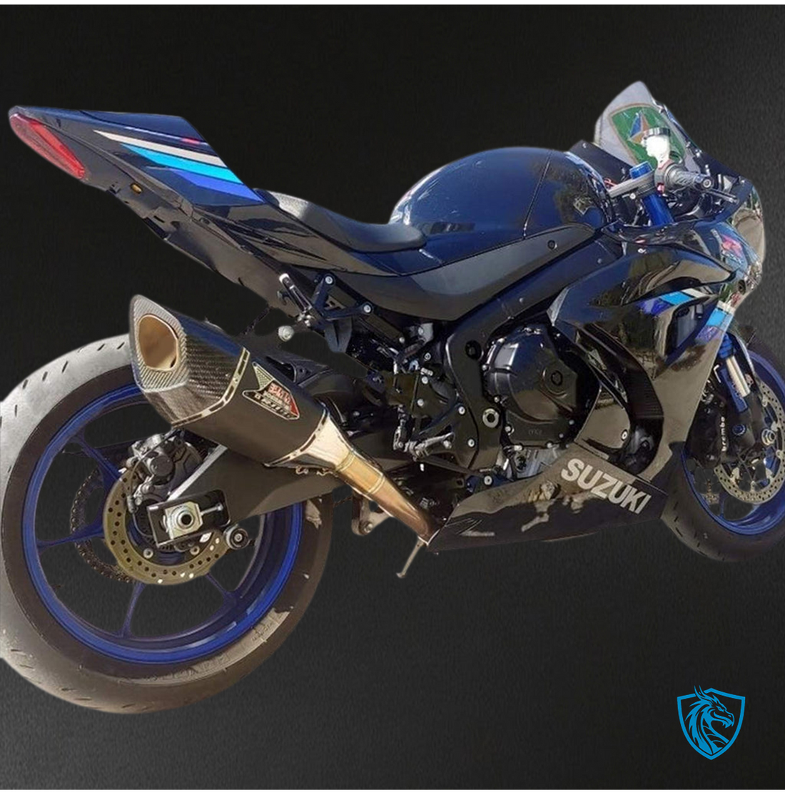 Suzuki GSXR1000 (2017-2020) Gloss Black & White K17 - Custom ABS Fairing Kit
