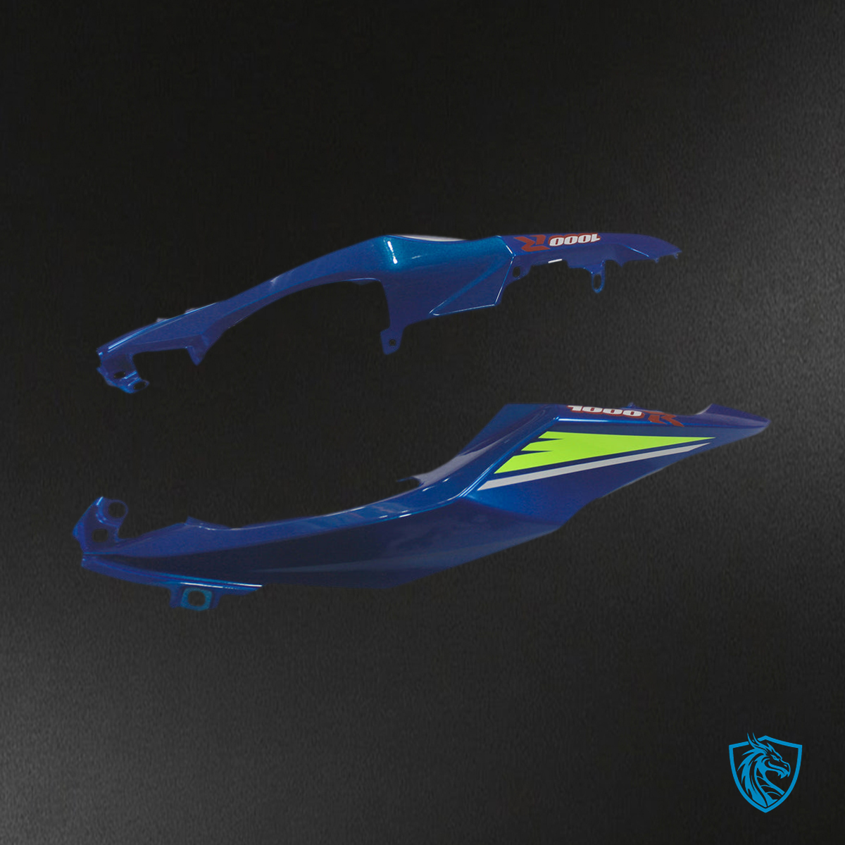 Suzuki GSXR1000 (2017-2020) Gloss Blue & Green K17 Fairing Kit | ABS Bodywork