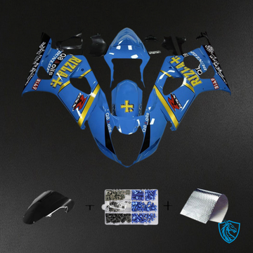 Suzuki GSXR1000 (2003-2004) Blue & Yellow K3 Rizzla - MERGEment Motorcycle Fairings Kit