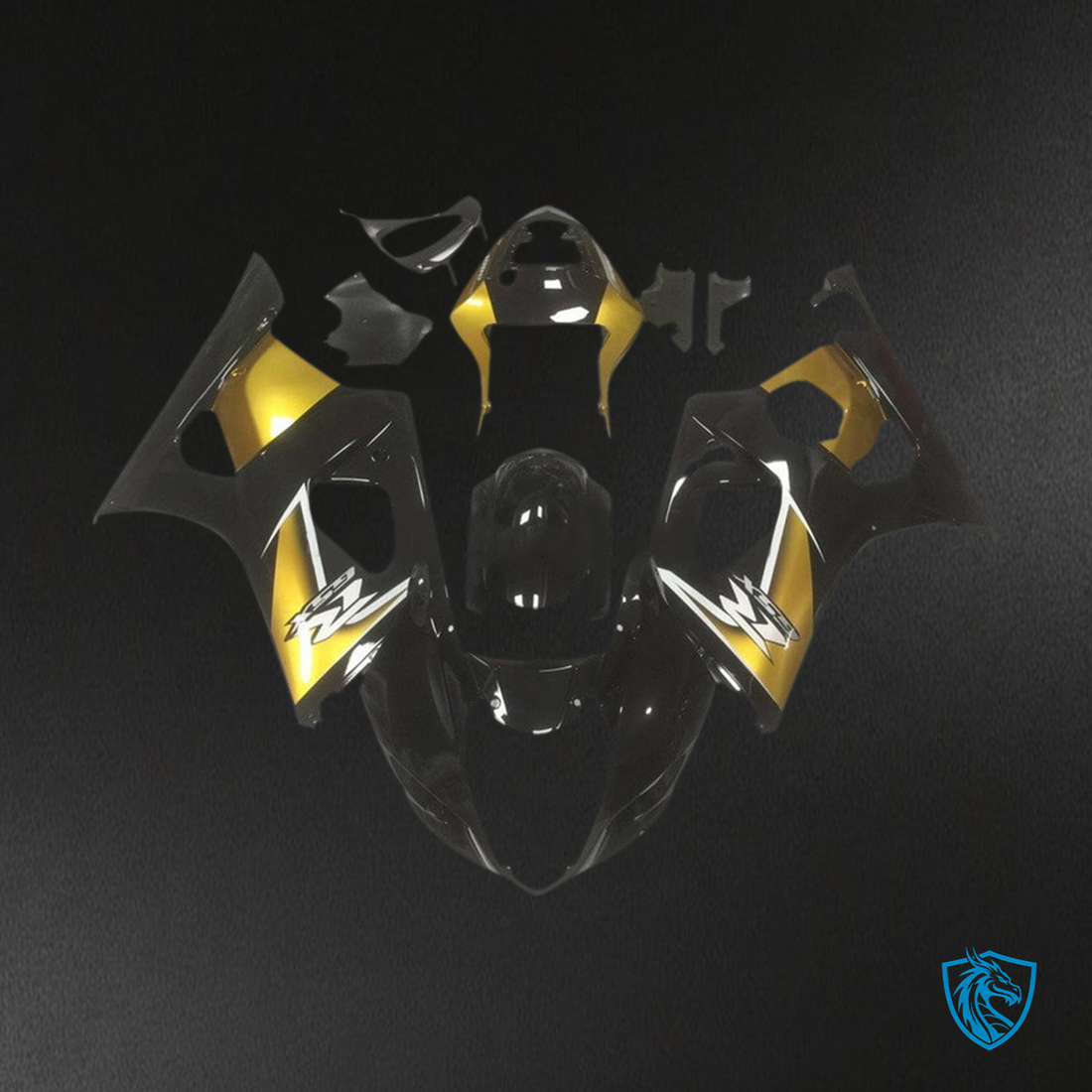 Suzuki GSXR1000 (2007-2008) Black & Gloss Yellow Fairing Kit | ABS Bodywork