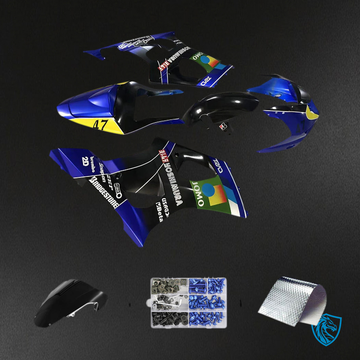 Suzuki GSXR1000 (2003-2004) Gloss Blue & Yellow K3 - MERGEment Motorcycle Fairings Kit