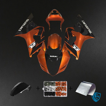 Suzuki GSXR1000 (2003-2004) Gloss Orange & Black K3 - MERGEment Motorcycle Fairings Kit