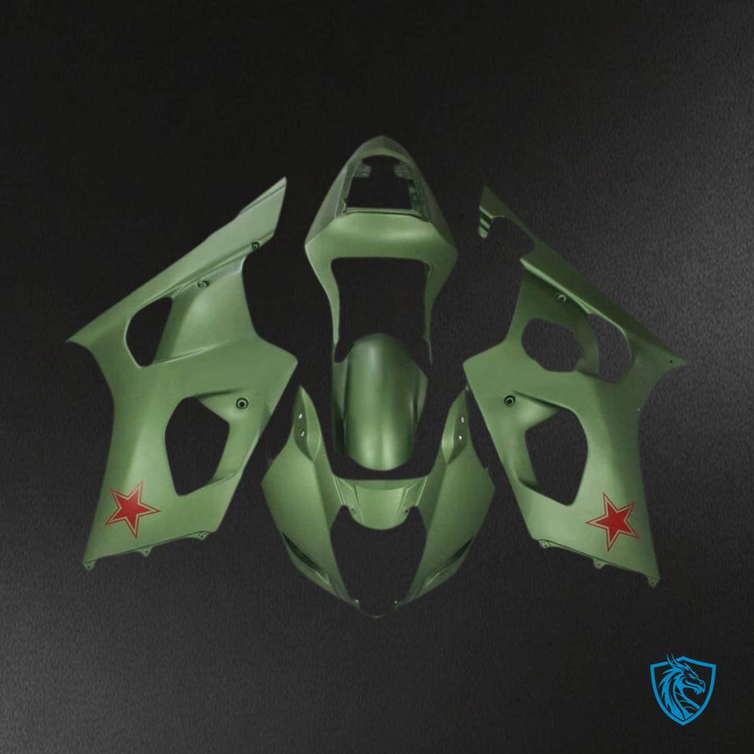 Suzuki GSXR1000 (2003-2004) Army Green K3 - Custom ABS Fairing Kit