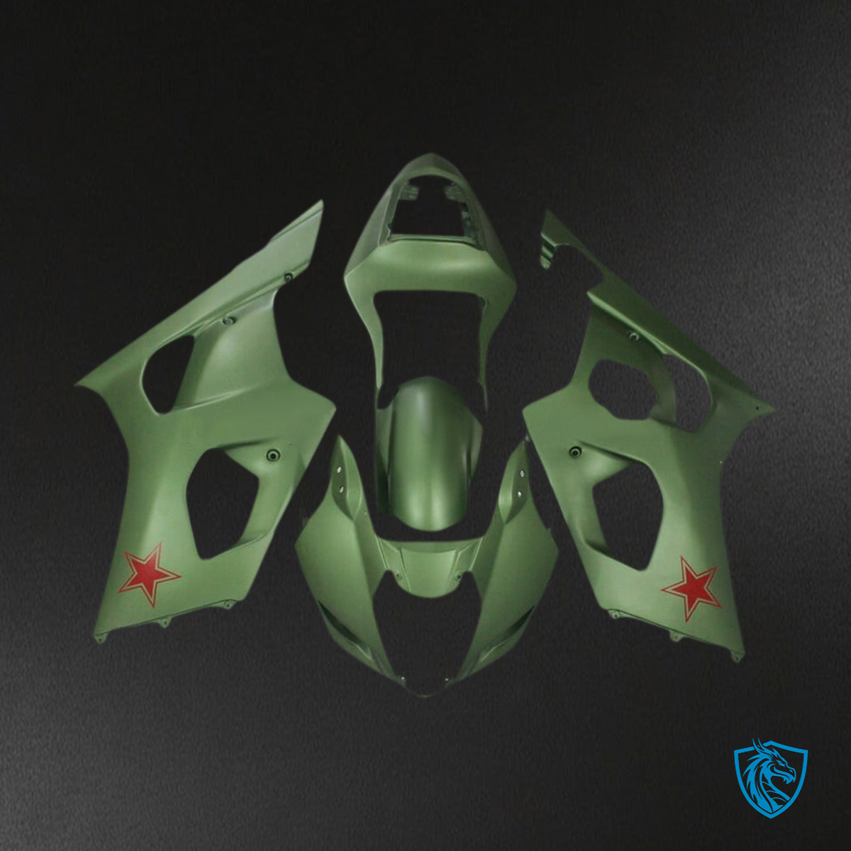 Suzuki GSXR1000 (2003-2004) Army Green K3 - Custom ABS Fairing Kit