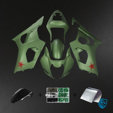 Suzuki GSXR1000 (2003-2004) Army Green K3 - Custom ABS Fairing Kit