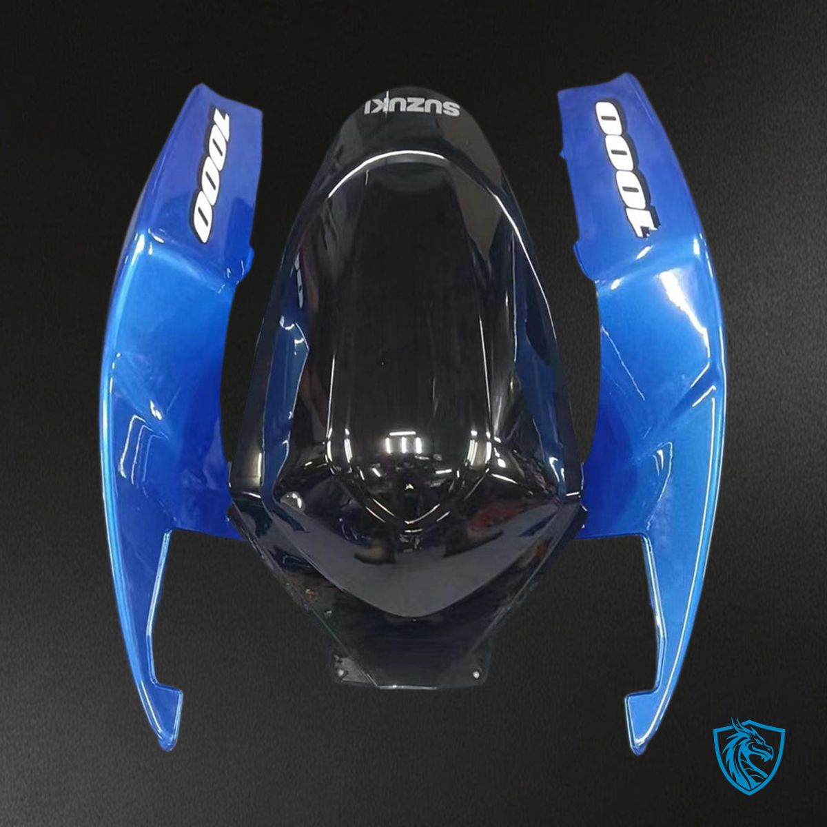 Suzuki GSXR1000 (2003-2004) Gloss Blue & Black K3 Injection Fairing Kit - Aftermarket ABS Bodywork