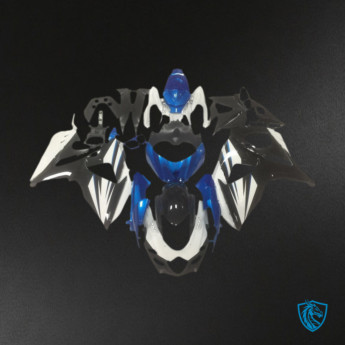 Suzuki GSXR1000 (2009-2016) Blue, White & Black K9 Injection Fairing Kit - Aftermarket ABS Bodywork