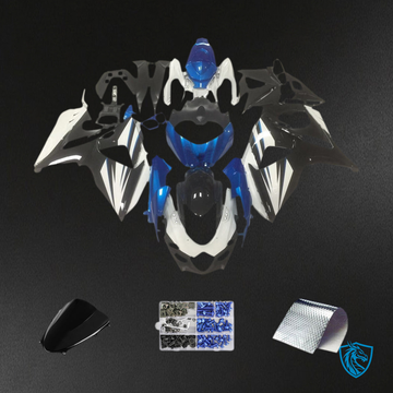 Suzuki GSXR1000 (2009-2016) Blue, White & Black K9 Injection Fairing Kit - Aftermarket ABS Bodywork