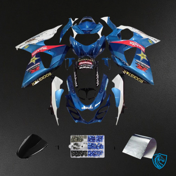 Suzuki GSXR1000 (2009-2016) Blue, White & Red K9 Injection - Custom ABS Fairing Kit