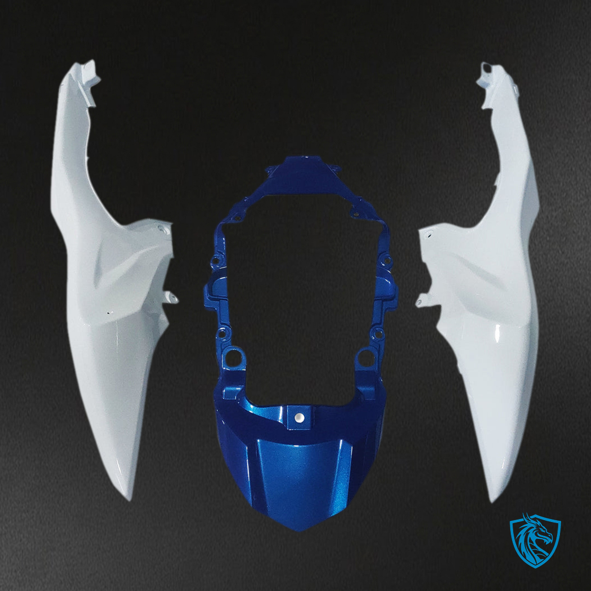 Suzuki GSXR1000 (2009-2016) Gloss Blue, White & Black K9 - MERGEment Motorcycle Fairings Kit