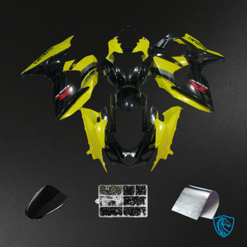 Suzuki GSXR1000 (2009-2016) Yellow & Gloss Black K9 - Custom ABS Fairing Kit