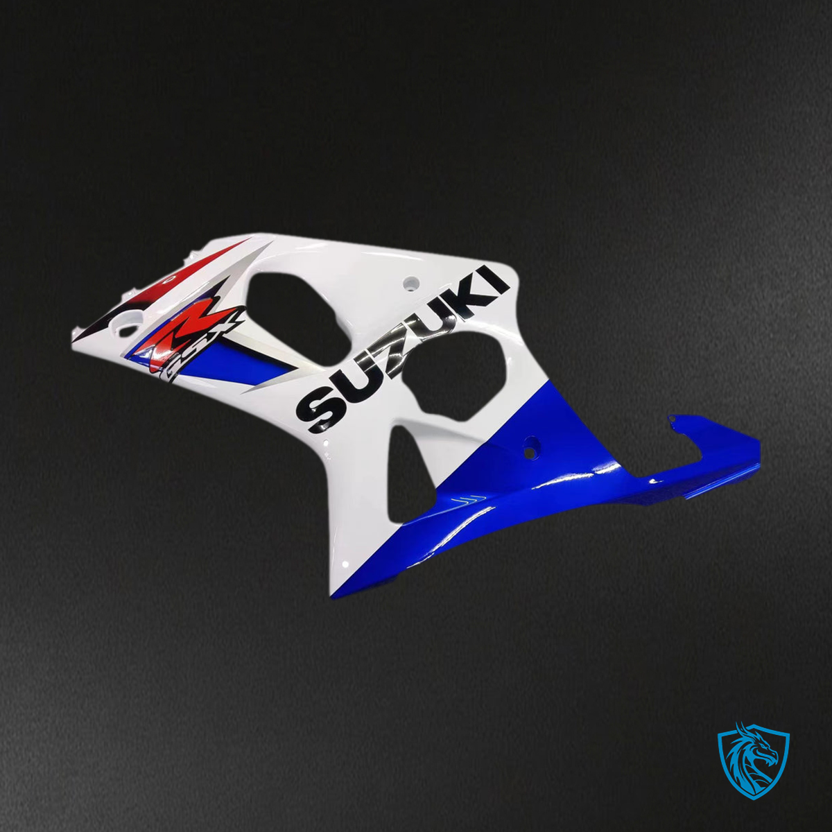 Suzuki GSXR1000 (2000-2002) Gloss Blue, White & Black K1 K2 - Custom ABS Fairing Kit
