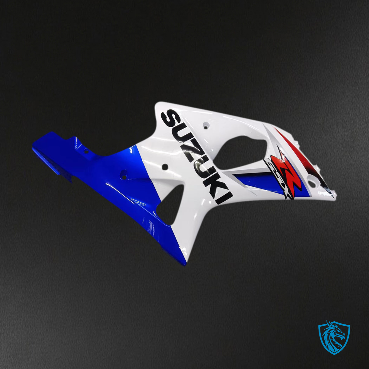 Suzuki GSXR1000 (2000-2002) Gloss Blue, White & Black K1 K2 - Custom ABS Fairing Kit