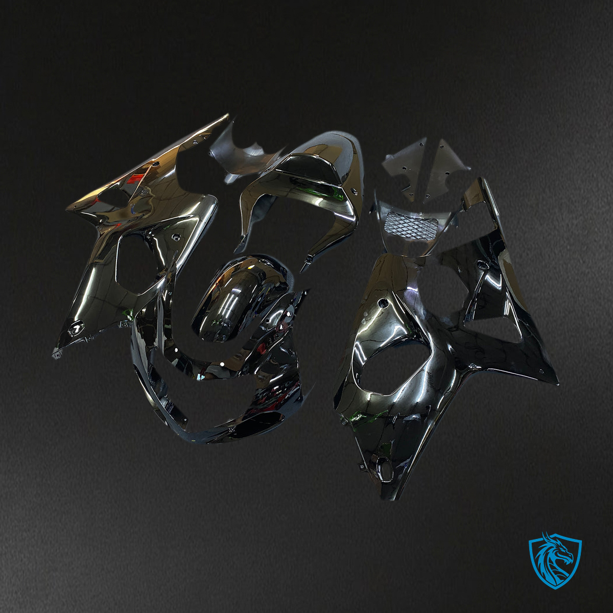 Suzuki GSXR1000 (2000-2002) Gloss Black K1 & K2 - MERGEment Motorcycle Fairings Kit