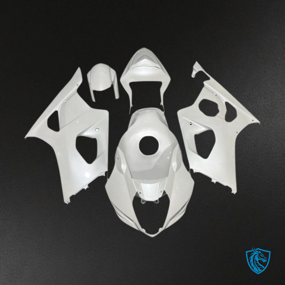 Suzuki GSXR1000 (2003-2004) Gloss White K3 Fairing Kit | ABS Bodywork