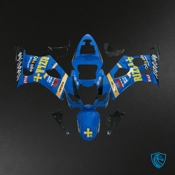 Suzuki GSXR1000 (2003-2004) Blue, Yellow & Black Generic - MERGEment Motorcycle Fairings Kit