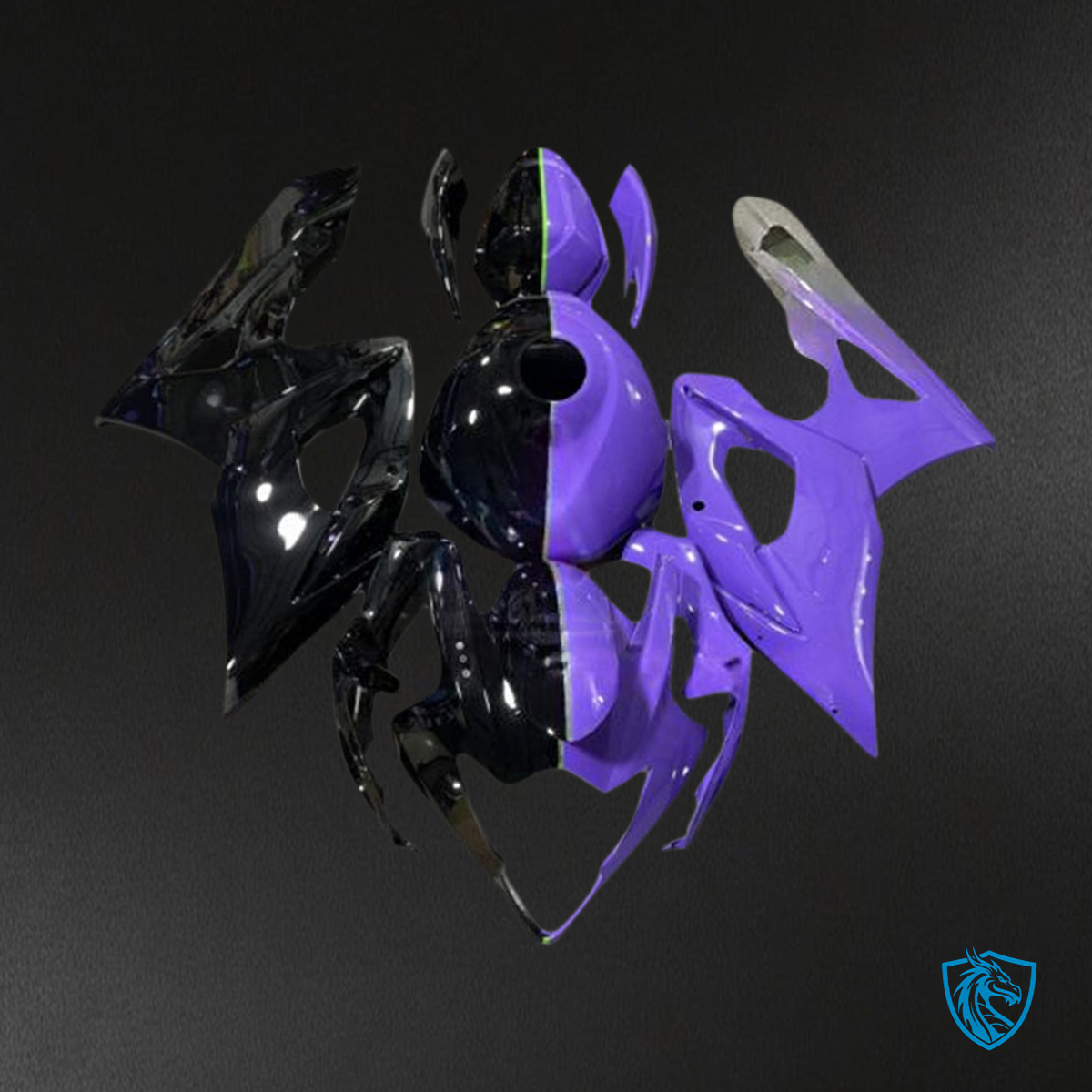 Suzuki GSXR1000 (2005-2006) Purple & Black K5 Injection Fairing Kit | ABS Bodywork