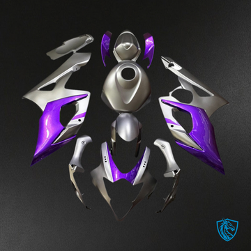 Suzuki GSXR1000 (2005-2006) Purple & Glos Silver K5 Injection - MERGEment Motorcycle Fairings Kit