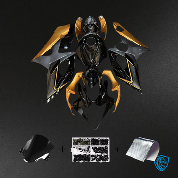 Suzuki GSXR1000 (2005-2006) Gloss Black & Glod Injection - MERGEment Motorcycle Fairings Kit