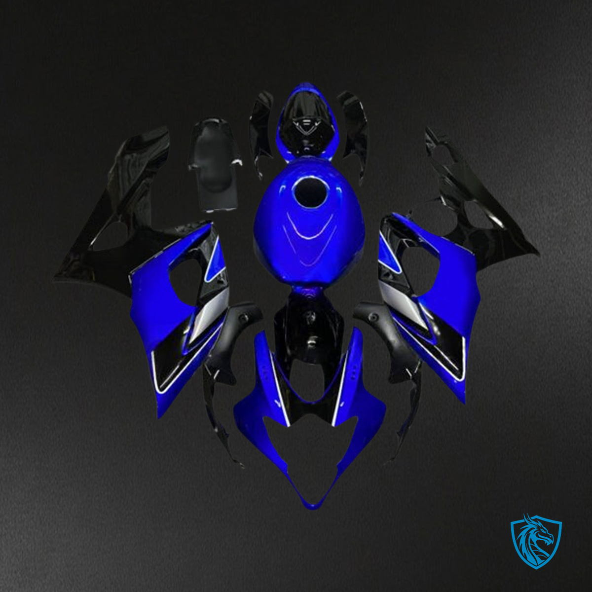 Suzuki GSXR1000 (2005-2006) Gloss Blue & Black Injection Fairing Kit | ABS Bodywork