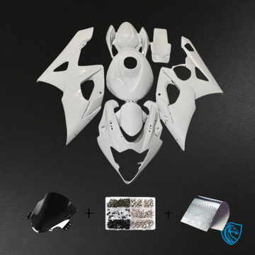 Suzuki GSXR1000 (2005-2006) Gloss White & Black Injection - MERGEment Motorcycle Fairings Kit