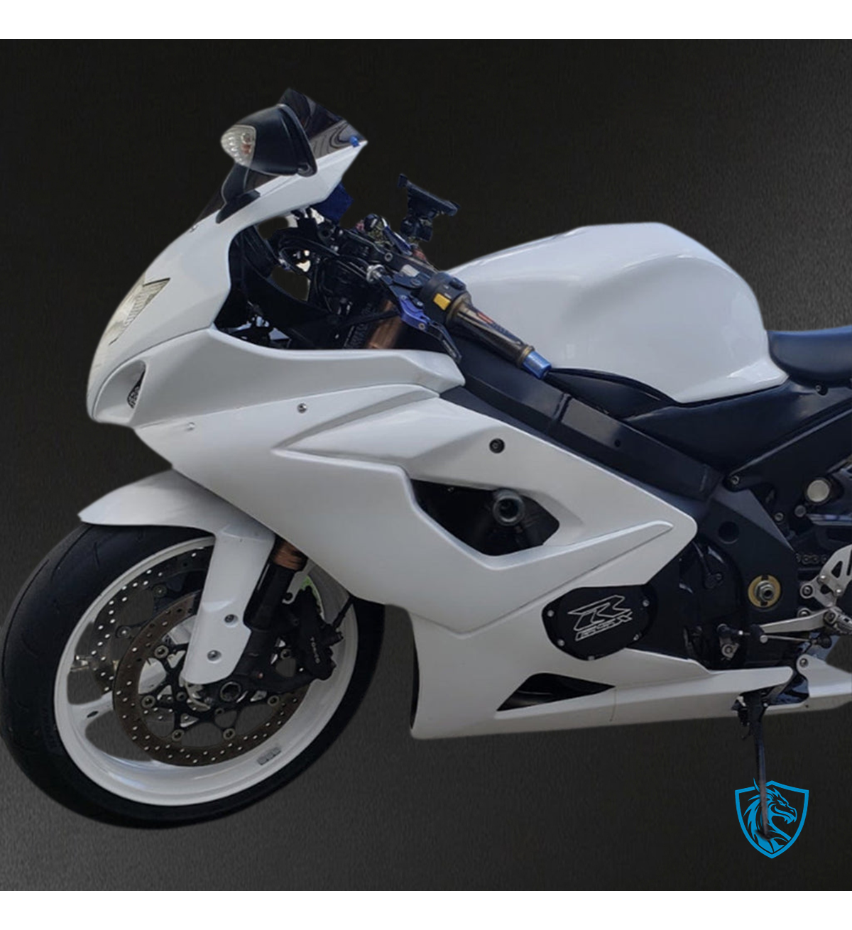Suzuki GSXR1000 (2005-2006) Gloss White & Black Injection - MERGEment Motorcycle Fairings Kit