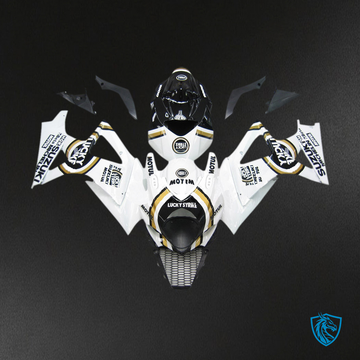 Suzuki GSXR1000 (2007-2008) Gloss White, Gold & Black Generic Fairings | ABS Bodywork