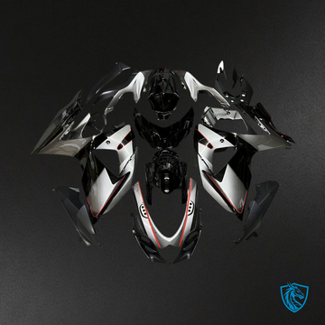 Suzuki GSXR1000 (2009-2016) Silver & Black Injection Fairing Kit | ABS Bodywork
