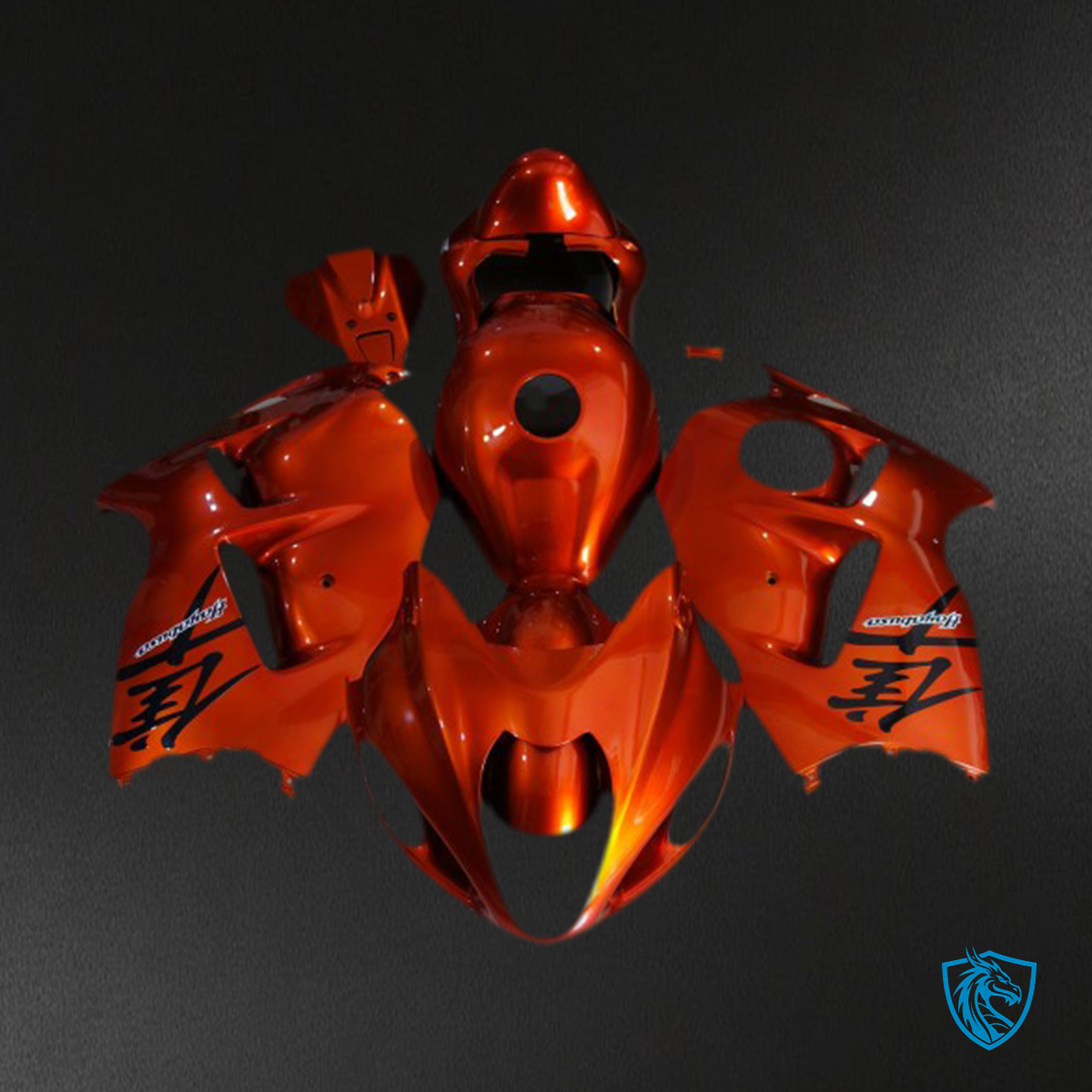 Suzuki GSXR 1300 (1997-2007) Bright Orange Glossy Motorcycle - Custom ABS Fairing Kit