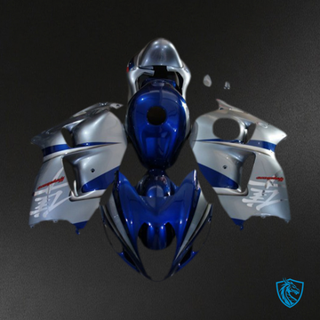 Suzuki GSXR 1300 (1997-2007) Deep Blue & Silver - MERGEment Motorcycle Fairings Kit