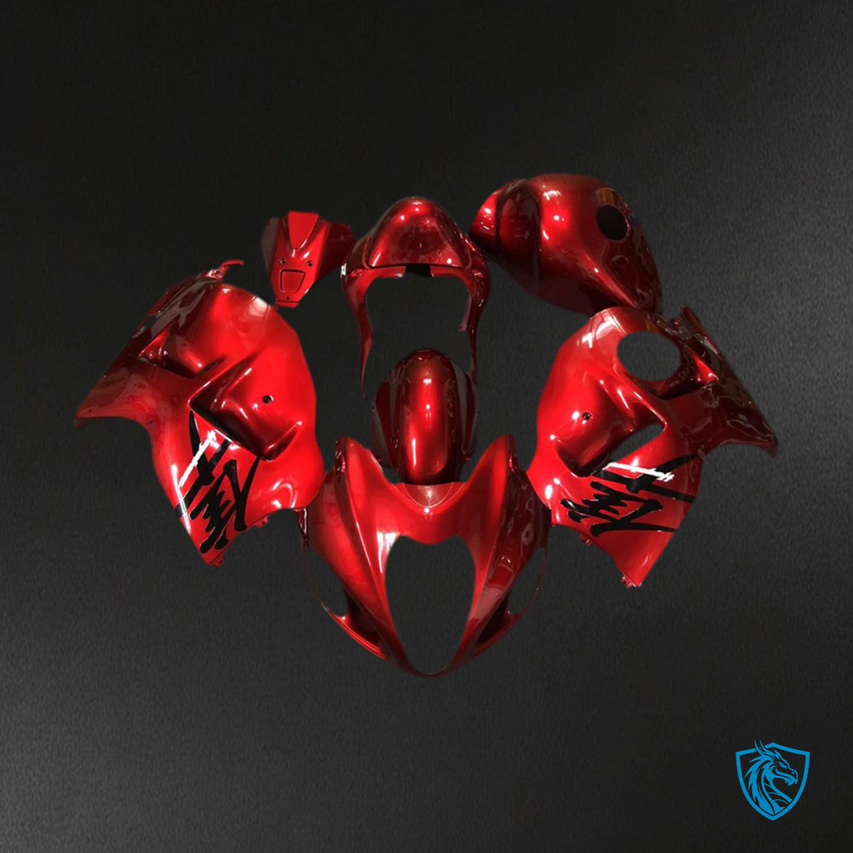 Suzuki GSXR 1300 (1997-2007) Fire Red Glossy - MERGEment Motorcycle Fairings Kit