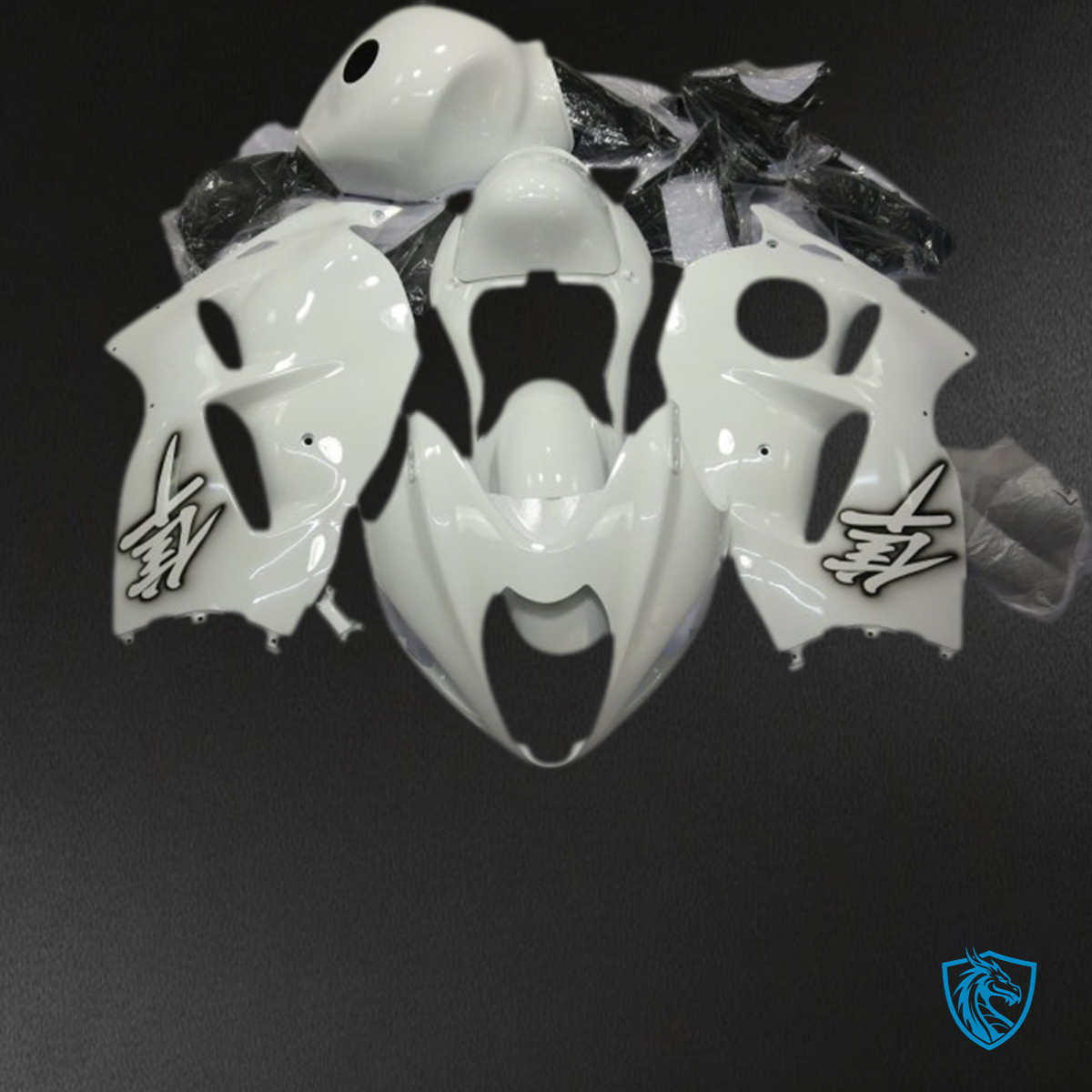 Suzuki GSXR 1300 (1997-2007) Gloss White Motorcycle Fairings Kit | ABS Bodywork