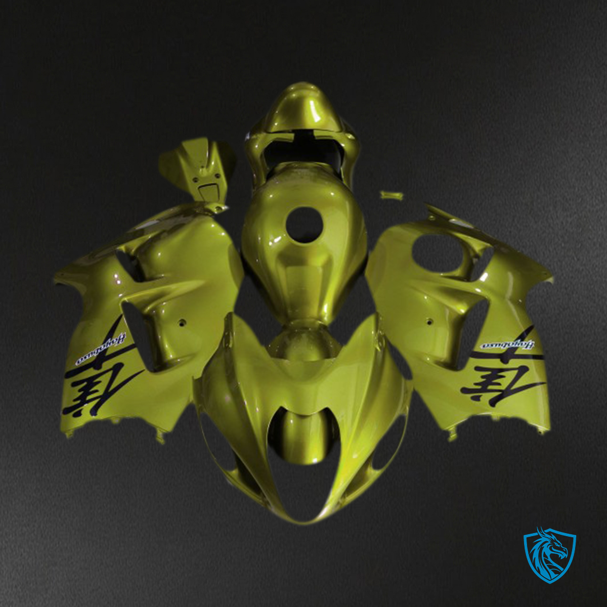Suzuki GSXR 1300 (1997-2007) Gloss Yellow Motorcycle - Custom ABS Fairing Kit