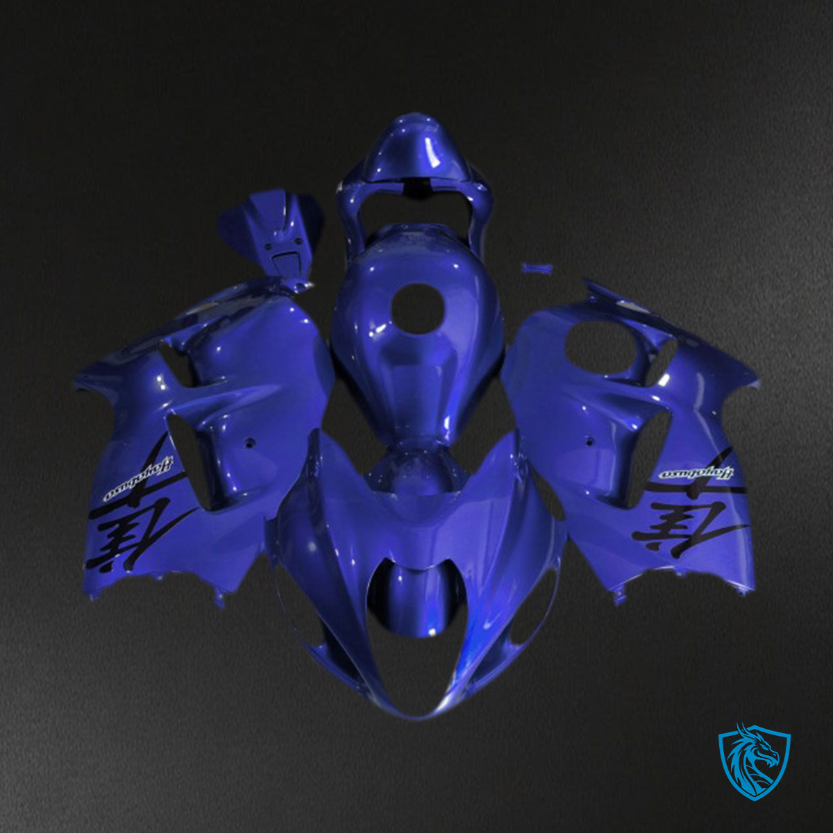 Suzuki GSXR 1300 (1997-2007) Glossy Blue Motorcycle Fairings Kit | ABS Bodywork