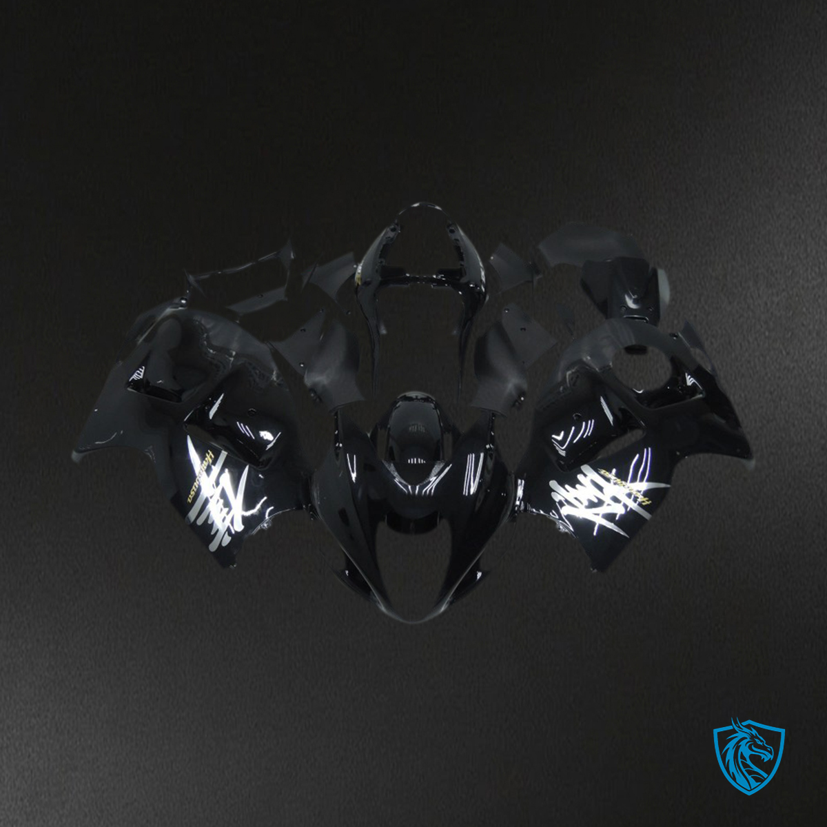 Suzuki GSXR 1300 (1997-2007) No. 2 Black Motorcycle Fairings Kit | ABS Bodywork