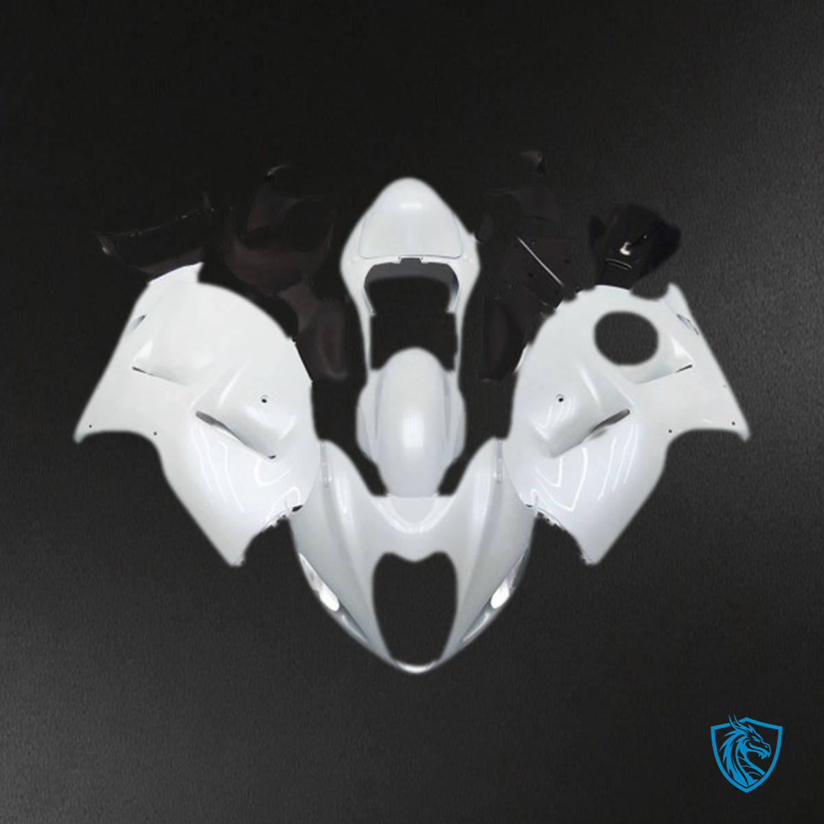 Suzuki GSXR 1300 (1997-2007) Pearl White Custom - MERGEment Motorcycle Fairings Kit