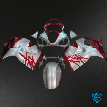 Suzuki GSXR 1300 (1997-2007) Silver & Red - MERGEment Motorcycle Fairings Kit