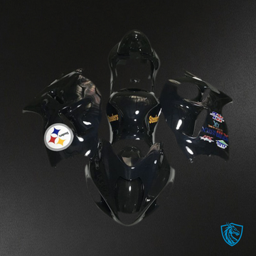 Suzuki GSXR 1300 (1997-2007) Team Logo In Gloss Black - MERGEment Motorcycle Fairings Kit