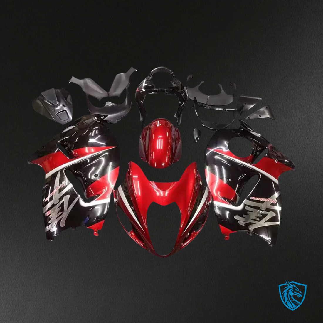 Suzuki GSXR1300 (1999-2007) Hayabusa G-Black & Red - Fairing Kit