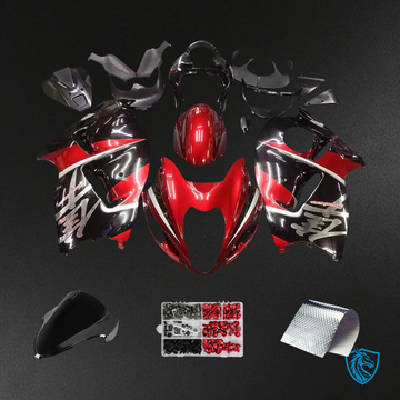Suzuki GSXR1300 (1999-2007) Hayabusa G-Black & Red - Fairing Kit