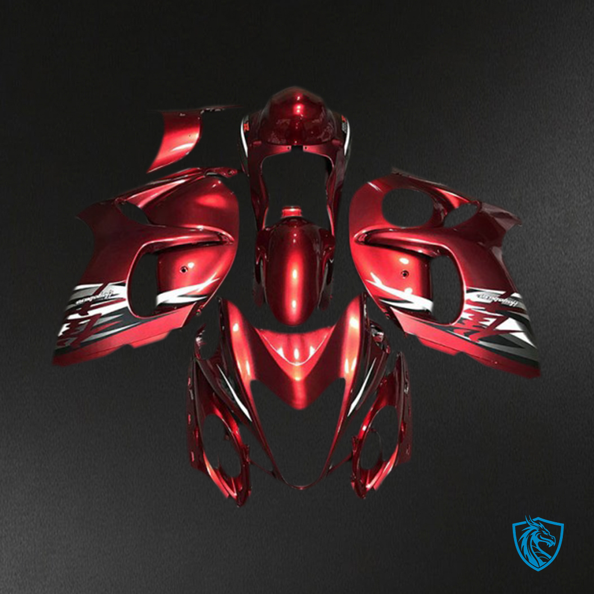 Suzuki GSXR 1300 (2008-2020) Bright Red Motorcycle - Custom ABS Fairing Kit