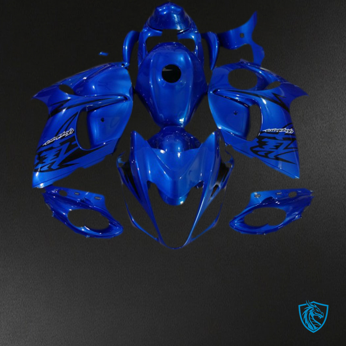 Suzuki GSXR 1300 (2008-2020) Electric Blue - MERGEment Motorcycle Fairings Kit