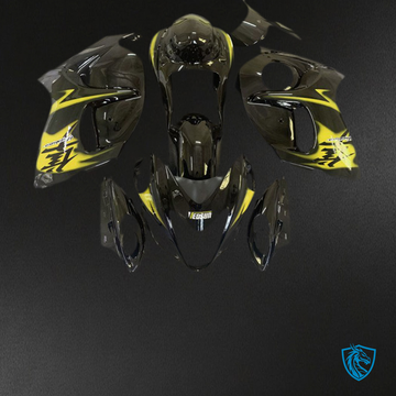 Suzuki GSXR 1300 (2008-2020) Glossy Black & Yellow - MERGEment Motorcycle Fairings Kit