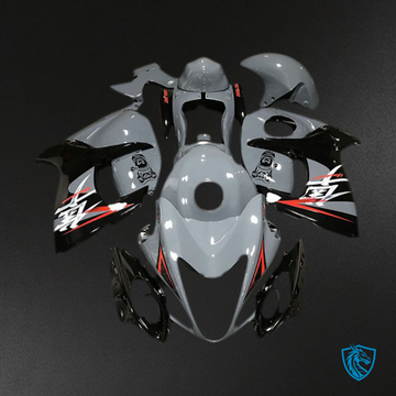 Suzuki GSXR 1300 (2008-2020) Gray Logo Motorcycle Fairings Kit | ABS Bodywork