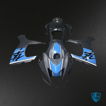 Suzuki GSXR 1300 (2008-2020) Gray & Sky Blue Motorcycle - Custom ABS Fairing Kit