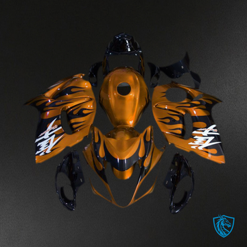 Suzuki GSXR 1300 (2008-2020) Orange Gloss & Black - MERGEment Motorcycle Fairings Kit