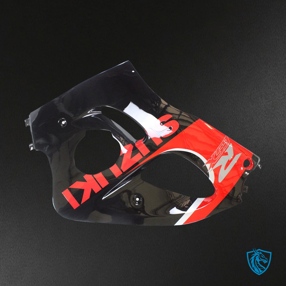 Suzuki GSXR 600-750 (1996-2000) Black & Red - Fairing Kit